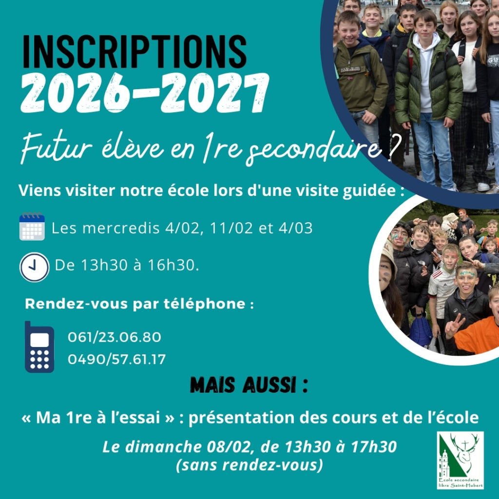 Inscriptions des élèves en première année pour la rentrée 2026-2027